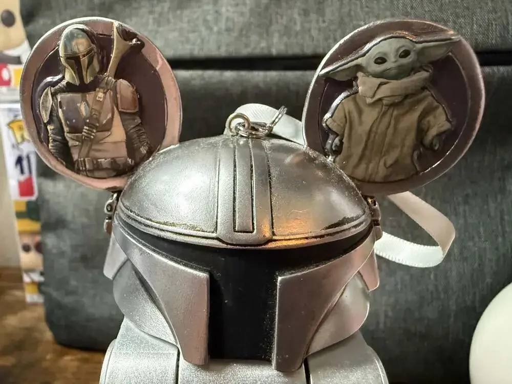 Disney Parks Star Wars The Mandalorian Ear Hat Ornament by Costa Alavezos